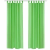 REMISE VIDAXL Rideau Fin Vert Pomme 140×225 Cm 2 Pcs 14
