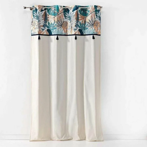 magasin en ligne france VIDAXL Rideau Occultant Avec Crochets Gris 290×245 Cm 5