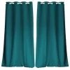 TOILINUX Lot De 2 Rideaux Panama – 240 Cm X 135 Cm – Vert émeraude Authenticité garantie 11