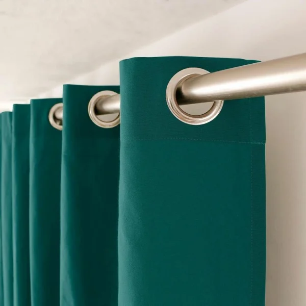 TOILINUX Lot De 2 Rideaux Panama – 240 Cm X 135 Cm – Vert émeraude Authenticité garantie 3