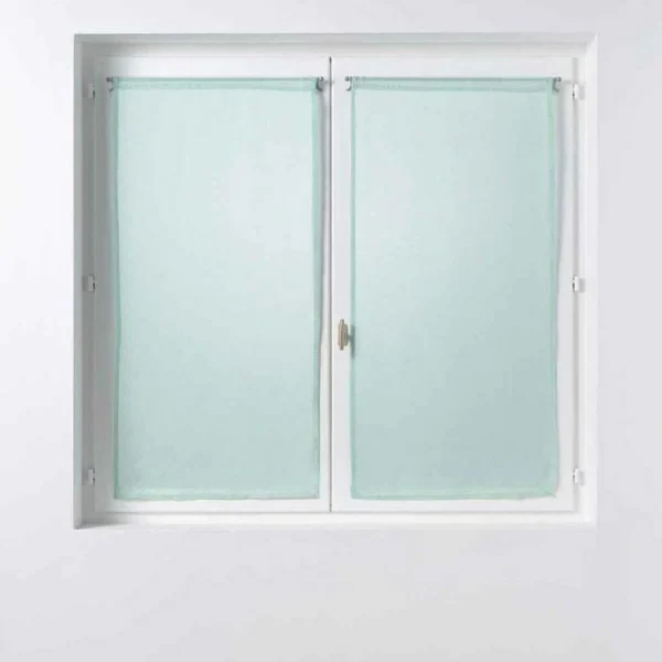 luxe soldes Paris Prix Paire De Voilages Sandra 60x120cm Menthe 1