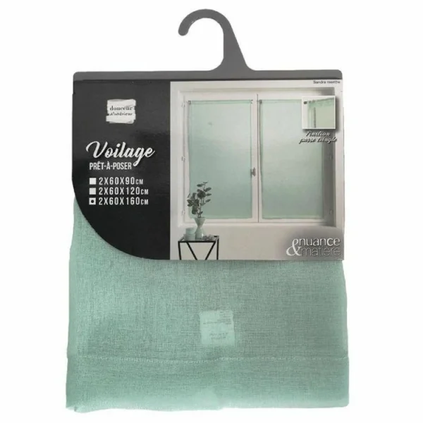 Paris Prix Paire De Voilages Sandra 60x160cm Menthe remise en ligne 5