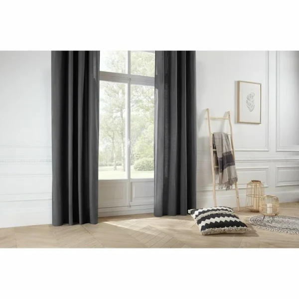 design à la mode VIDAXL Rideau Occultant Avec Anneaux En Metal Taupe 290×245 Cm 1