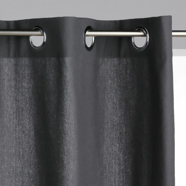 design à la mode VIDAXL Rideau Occultant Avec Anneaux En Metal Taupe 290×245 Cm 3