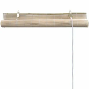 VIDAXL Stores A Rouleau Bambou Naturel 2 Pcs 120 X 160 Cm REMISE allant jusqu. 18