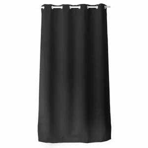 achat TOILINUX Lot De 2 Rideaux Unis Occultants Avec œillets – 140 X 240 Cm – Noir 7