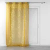 livraison la plus rapide Paris Prix Rideau Voilage à Œillets Belflor 140x240cm Jaune 17