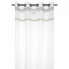 site soldes Lovely Casa Rideau à œillets 140×260 Cm Bérénice Naturel Coton 10