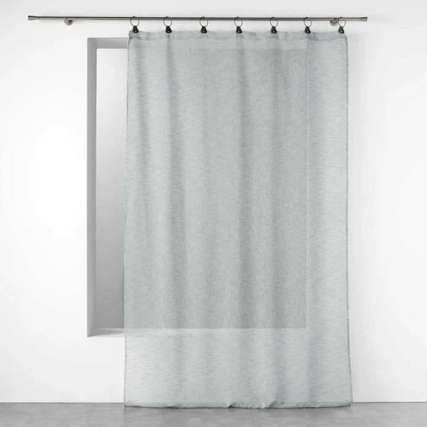 VIDAXL 2 Pcs Rideau A Passant Micro Satin Noir 140 X 225 Cm excellent qulity 5