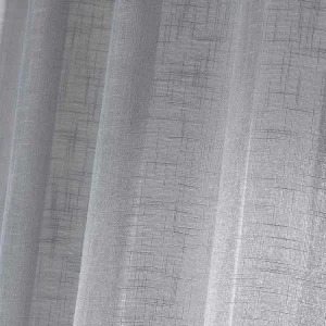 Paris Prix Paire De Voilages Haltona 60x160cm Gris magasin france 6