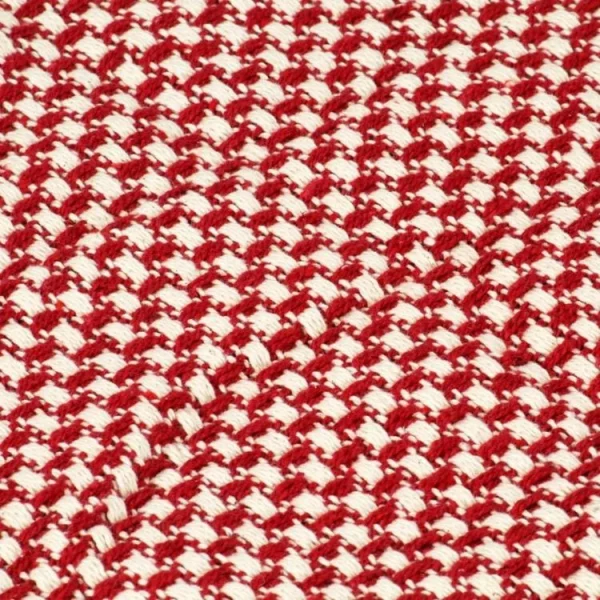 VIDAXL Couverture En Coton 220 X 250 Cm Rouge grande popularité 6