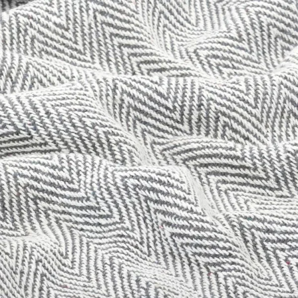 VIDAXL Couverture Coton A Chevrons 125 X 150 Cm Gris grossiste en ligne 6