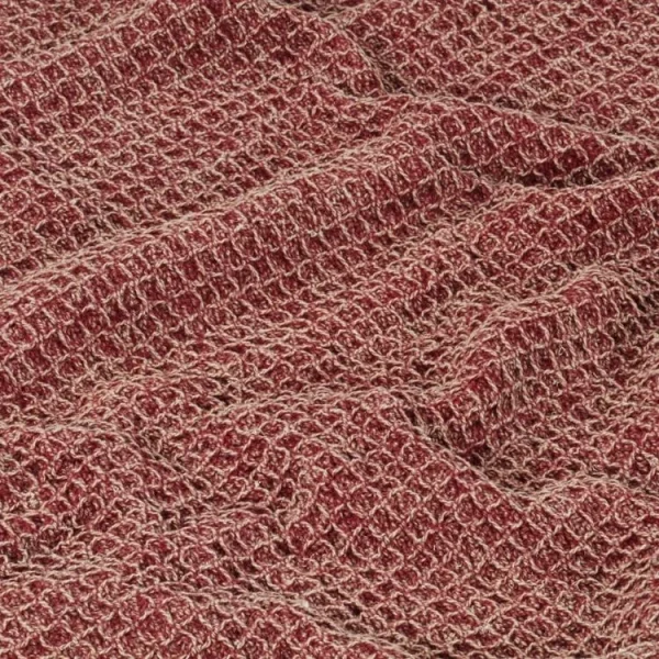 Prix très abordable VIDAXL Couverture En Coton 160 X 210 Cm Bordeaux 5
