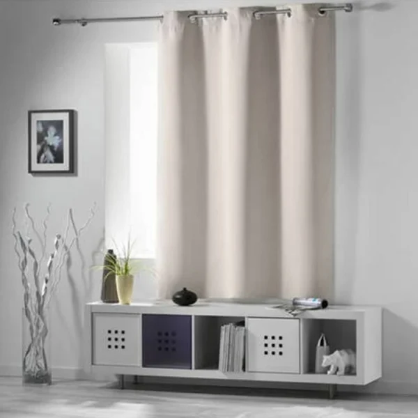 VIDAXL Rideaux Occultants Aspect Lin Avec Crochets 2pcs Gris 140x245cm dernière tendance 1