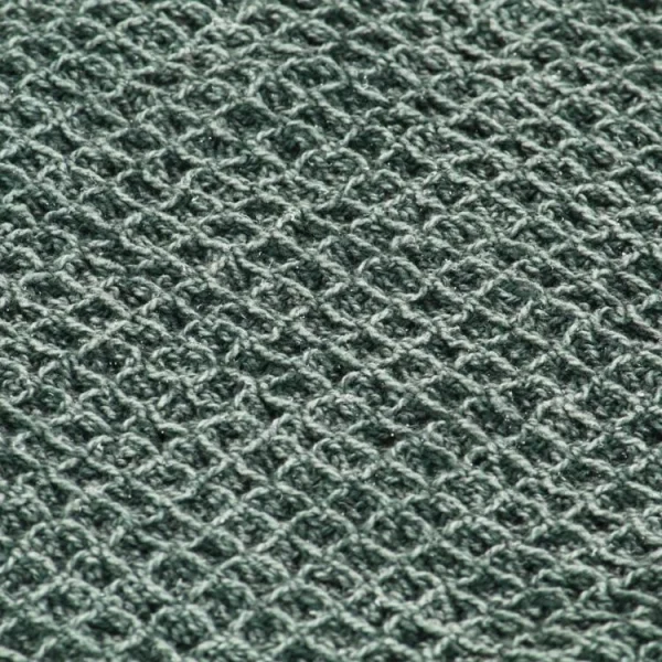 site en ligne VIDAXL Couverture En Coton 125 X 150 Cm Vert Fonce 5