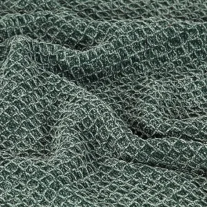 site en ligne VIDAXL Couverture En Coton 125 X 150 Cm Vert Fonce 15