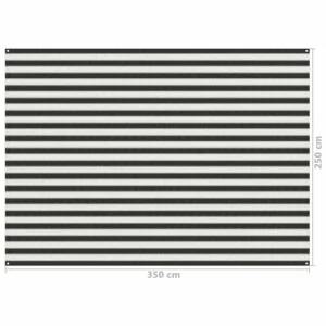 VIDAXL Tapis De Tente 250×350 Cm Anthracite Et Blanc à prix d'occasion 12