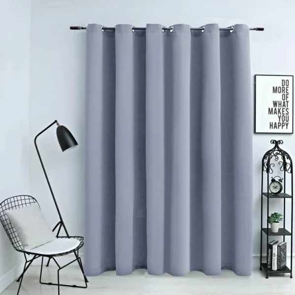 Paris Prix Rideau à Oeillets Essentiel 140x180cm Gris le grand escompte 3