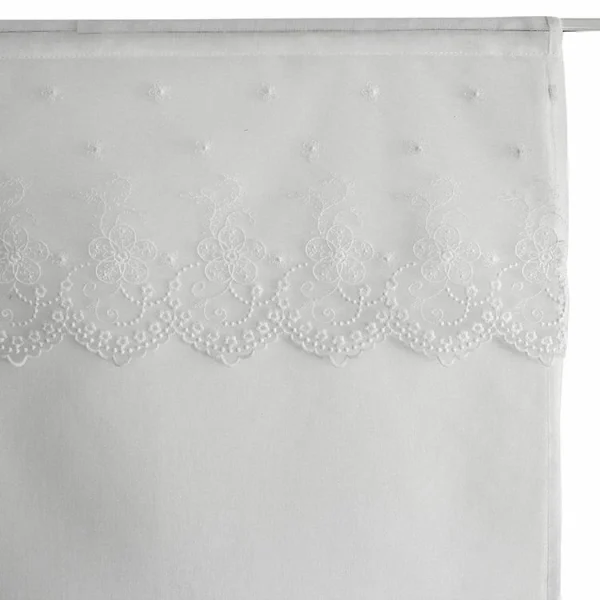 vente pas cher en ligne No Name Paire Vitrages 60×160 Massala Blanc 4