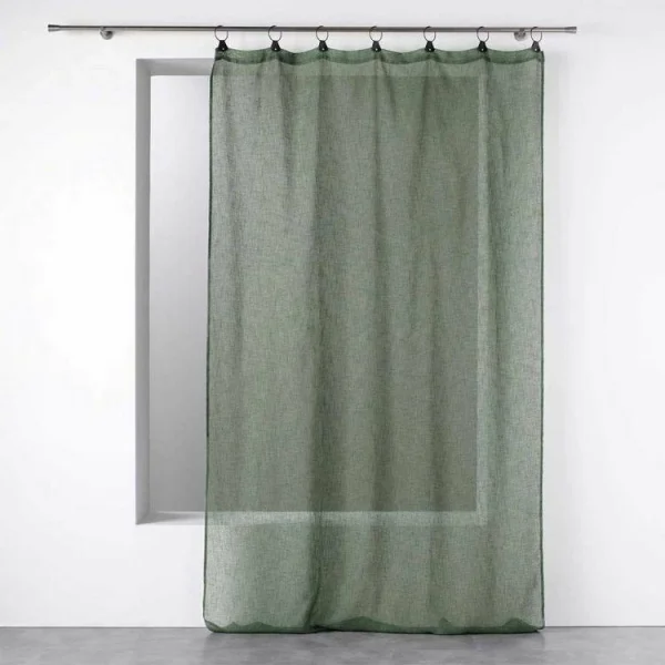 Paris Prix Rideau Voilage à Anneaux Linka 140x240cm Kaki Acheter Maintenant 1
