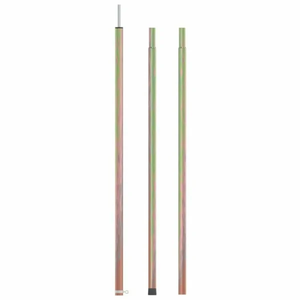 destockage VIDAXL Mat De Tente Telescopique Longueur 170-255 Cm Acier Galvanise 1