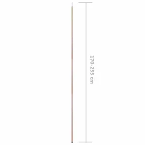 destockage VIDAXL Mat De Tente Telescopique Longueur 170-255 Cm Acier Galvanise 18