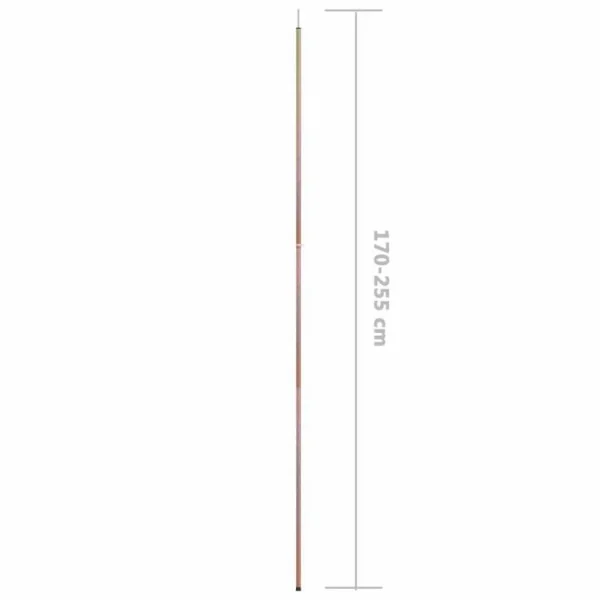 destockage VIDAXL Mat De Tente Telescopique Longueur 170-255 Cm Acier Galvanise 7