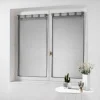 marque moins cher Paris Prix Paire De Voilages à Pompons Poupette 60x160cm Gris 17