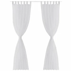 VIDAXL Rideau Fin Blanc 140×225 Cm 2 Pcs acheter 13