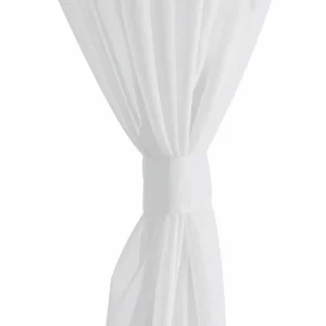VIDAXL Rideau Fin Blanc 140×225 Cm 2 Pcs acheter 15