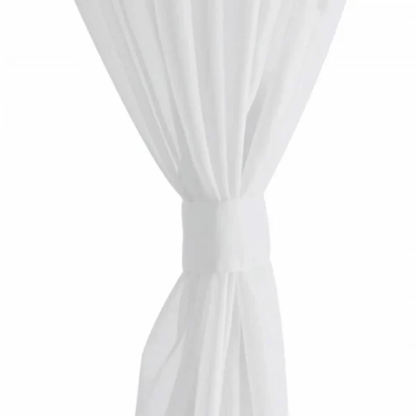 VIDAXL Rideau Fin Blanc 140×225 Cm 2 Pcs acheter 6