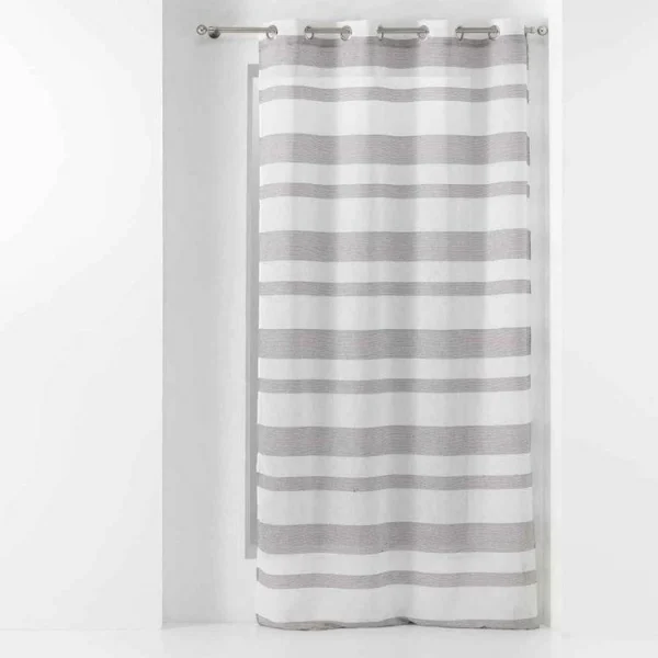 soldes pas cher Paris Prix Rideau Voilage à Œillets Palerma 140x280cm Blanc 1