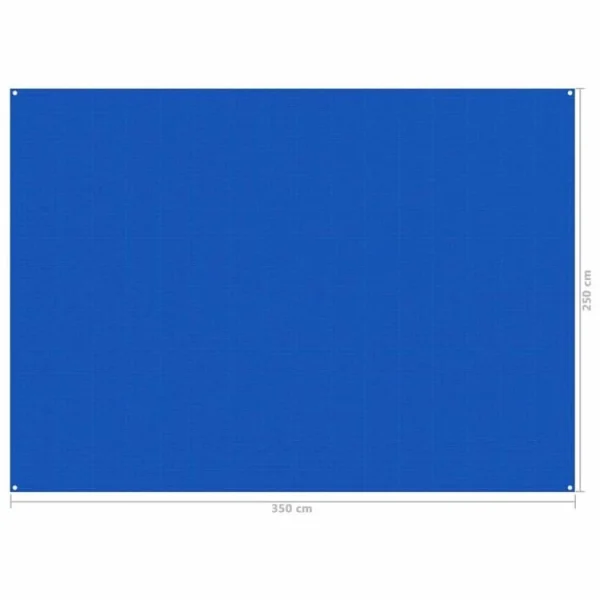 VIDAXL Tapis De Tente 250×350 Cm Bleu soldes en ligne 5