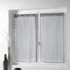Paris Prix Paire De Voilages Candide 60x160cm Gris magasin solde 7