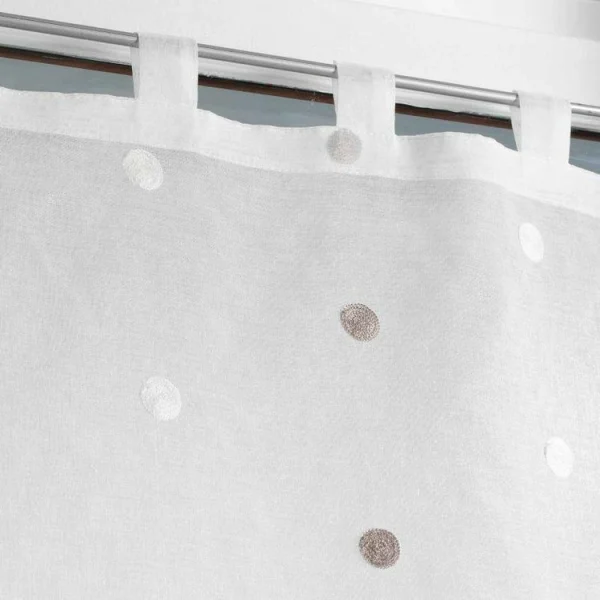 marque pas cher Paris Prix Paire De Voilages Lorna 60x90cm Blanc 3
