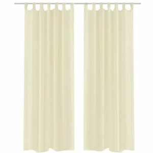 fashioniable TOILINUX Lot De 2 Rideaux Lilou – 140 X 260 Cm – Bleu Canard 12