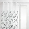 magasin solde ATMOSPHERA Voilage à œillets 140×240 Brodé Izzy Vert 13