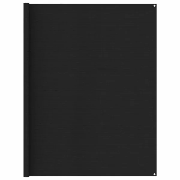 VIDAXL Tapis De Tente 250×600 Cm Noir Retour gratuit en magasin. 1