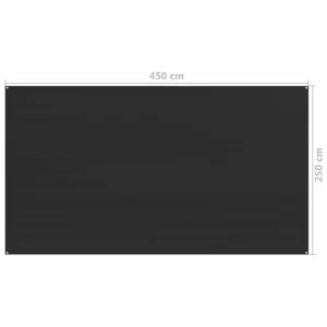 VIDAXL Tapis De Tente 250×450 Cm Anthracite garantie de qualité 12
