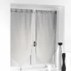 Couleurs variées Paris Prix Paire De Voilages Voiline 60x160cm Gris 17