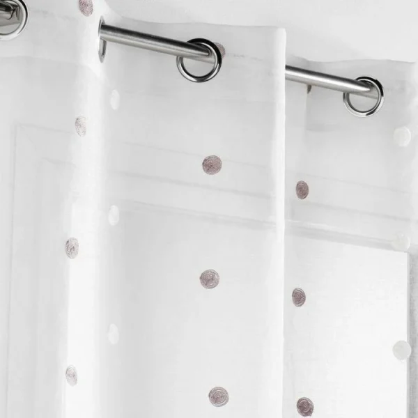 acheter Paris Prix Rideau Voilage à Œillets Lorna 140x280cm Blanc 3