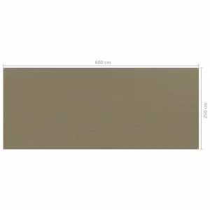 Livraison Standard/Rapide VIDAXL Tapis De Tente 250×600 Cm Taupe 12