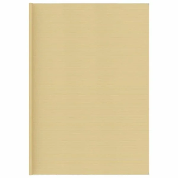 VIDAXL Tapis De Tente 400×400 Cm Beige shopping pas cher 1