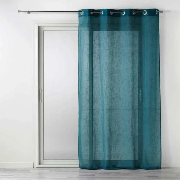 achat Paris Prix Rideau Voilage à Œillets Zazy 140x280cm Bleu 1