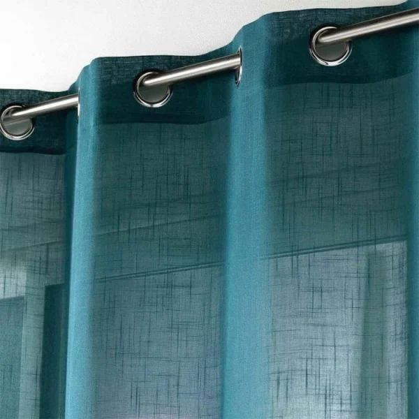 achat Paris Prix Rideau Voilage à Œillets Zazy 140x280cm Bleu 3