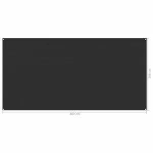 Boutique VIDAXL Tapis De Tente 200×400 Cm Anthracite 12