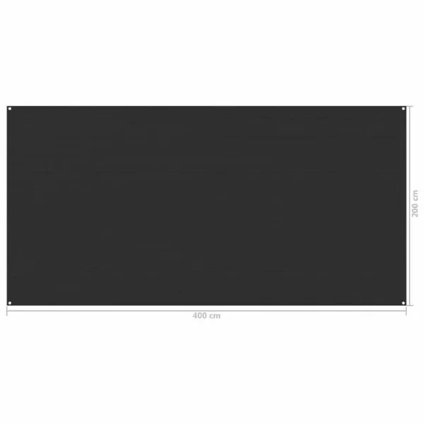 Boutique VIDAXL Tapis De Tente 200×400 Cm Anthracite 5