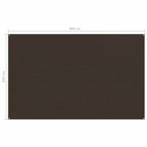 mode VIDAXL Tapis De Tente 250×400 Cm Marron 12