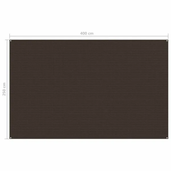 mode VIDAXL Tapis De Tente 250×400 Cm Marron 5