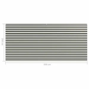 VIDAXL Tapis De Tente 250×550 Cm Anthracite Et Blanc vente en ligne 12